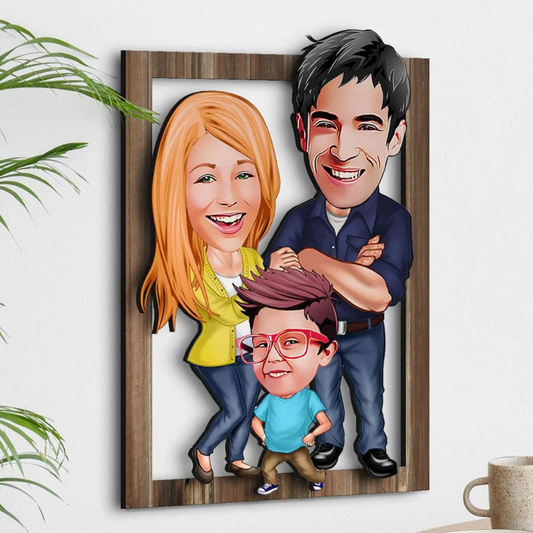 100% individuelles 3D Cartoon Wandbild